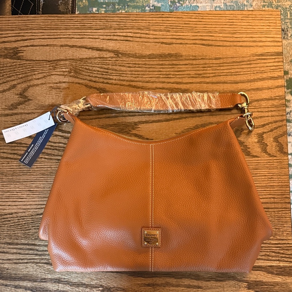Dooney & Bourke Caramel Leather Hobo Bag